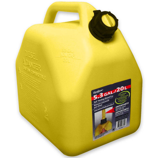 Scepter Diesel Fuel Container 20L squat Yellow