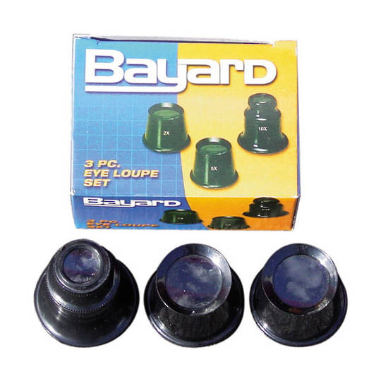Bayard Eye Loupe 3pce 2x, 5x, 10x