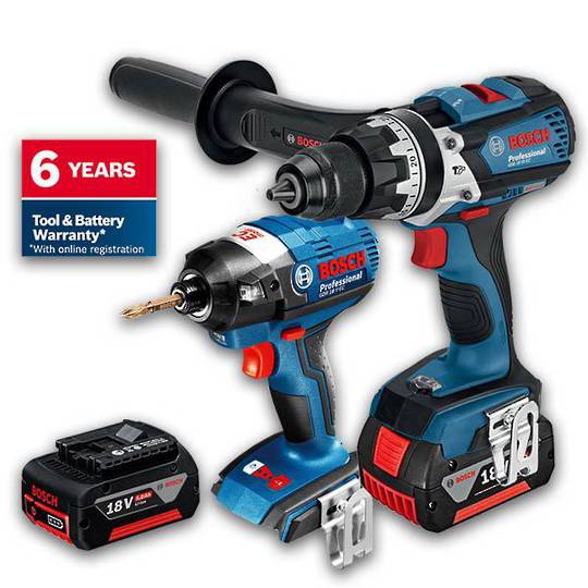 Bosch 18V 5.0Ah 2pc Brushless Kit