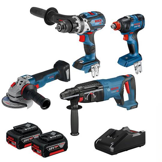 Bosch 4pc Brushless Heavy Duty 6AH Combo Kit
