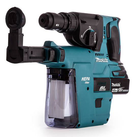 Makita DHR243RTEV 18V Rotary Hammer Kit with Hepa Extractor