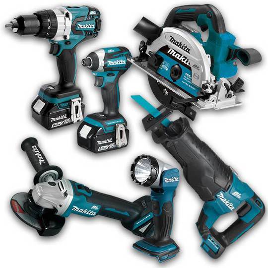Makita 6pc 5.0Ah Brushless Combo Kit