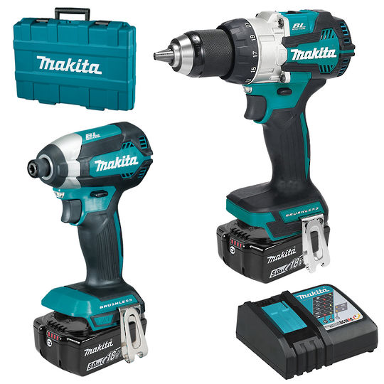 Makita DLX2507T DHP489+DTD153 5Ah Kit