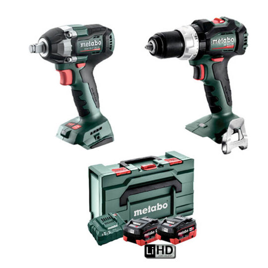 METABO 18V 75nm Drill & Impact Wrench Kit