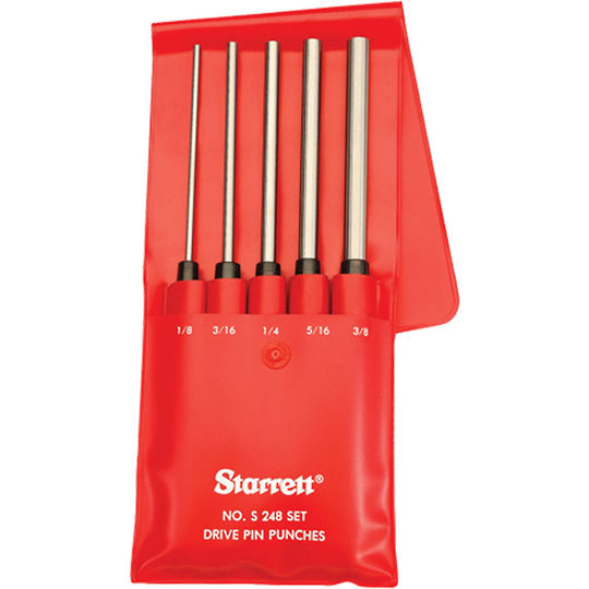 Starrett 5pc Long Pin Punch Set