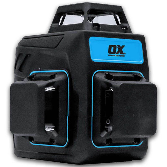 OX Tools Pro 3 Axis Green Laser Level - 30m Range