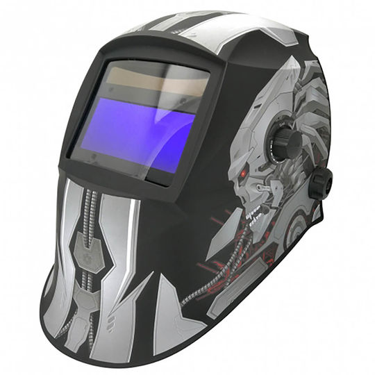WeldSafe Auto 4 Sensor Welding Helmet Dusky Robot Platinum