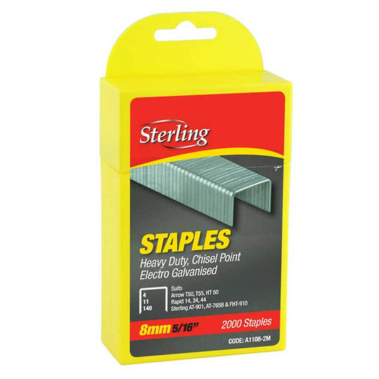 STERLING Staples  8mm  140-8 2000 pack
