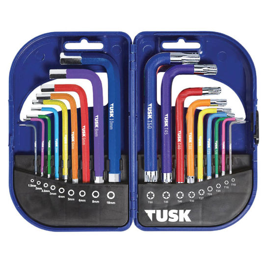 Tusk Hex & Torx Key Set 18Pc Ballend
