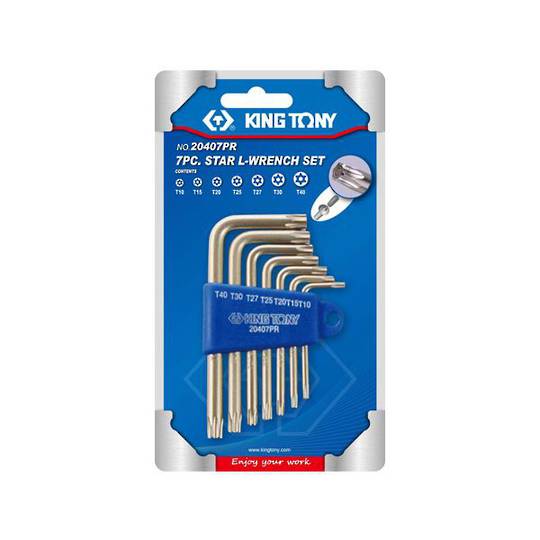 King Tony 7pc Torx Wrench Set Tamper Resistant