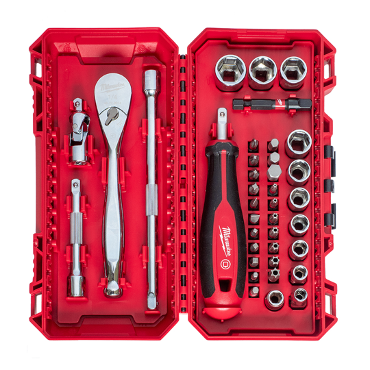 MILWAUKEE 38 PCS 0.25" DRIVE SOCKET&BIT