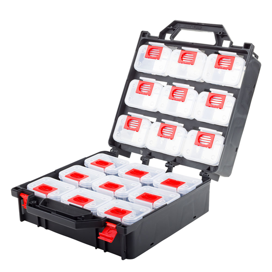 STORAGE BOX - 18 REMOVABLE COMPARTMENTS