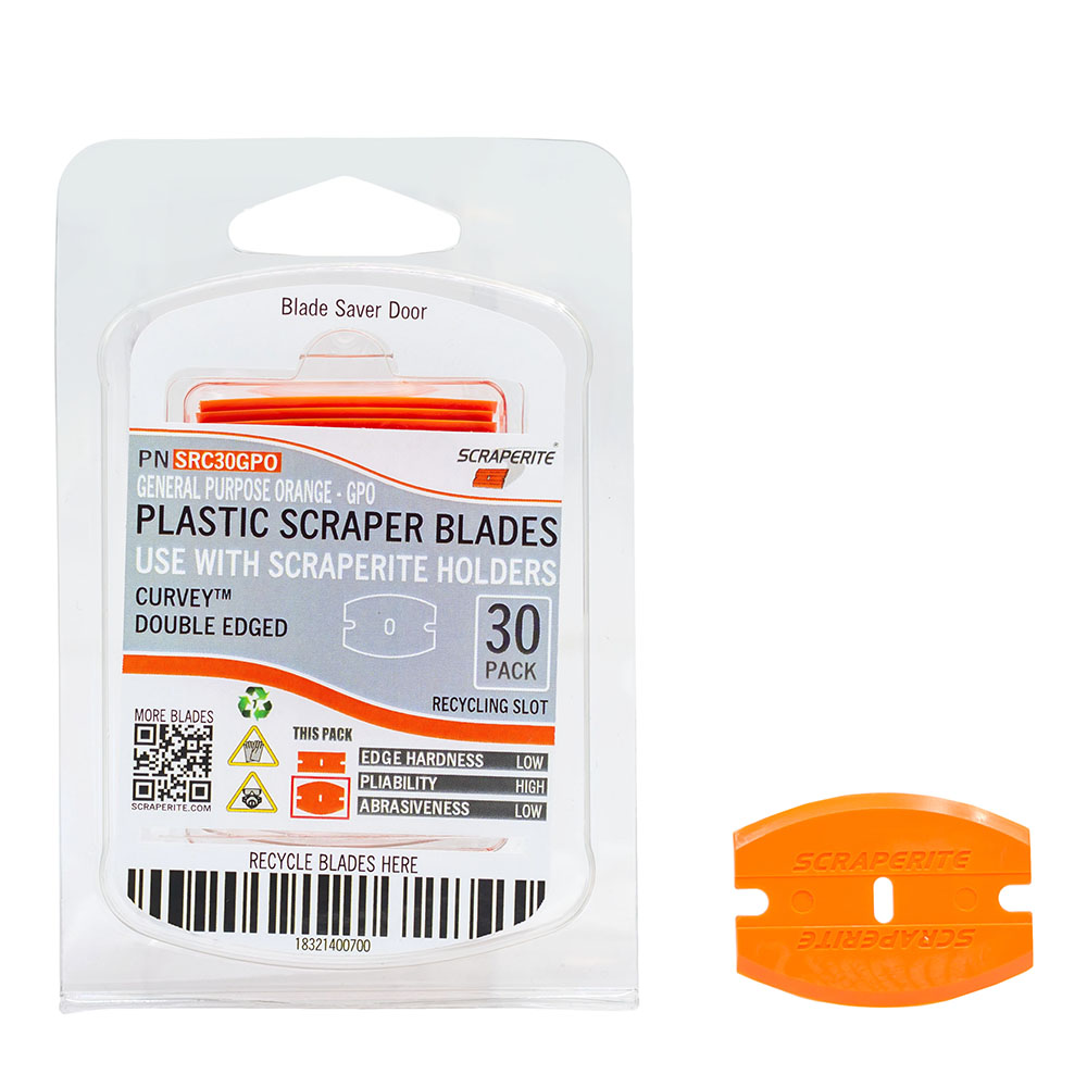 Scraperite Curved Plastic Razor Blades - 30pk - Southern Paint & Supply  Co.