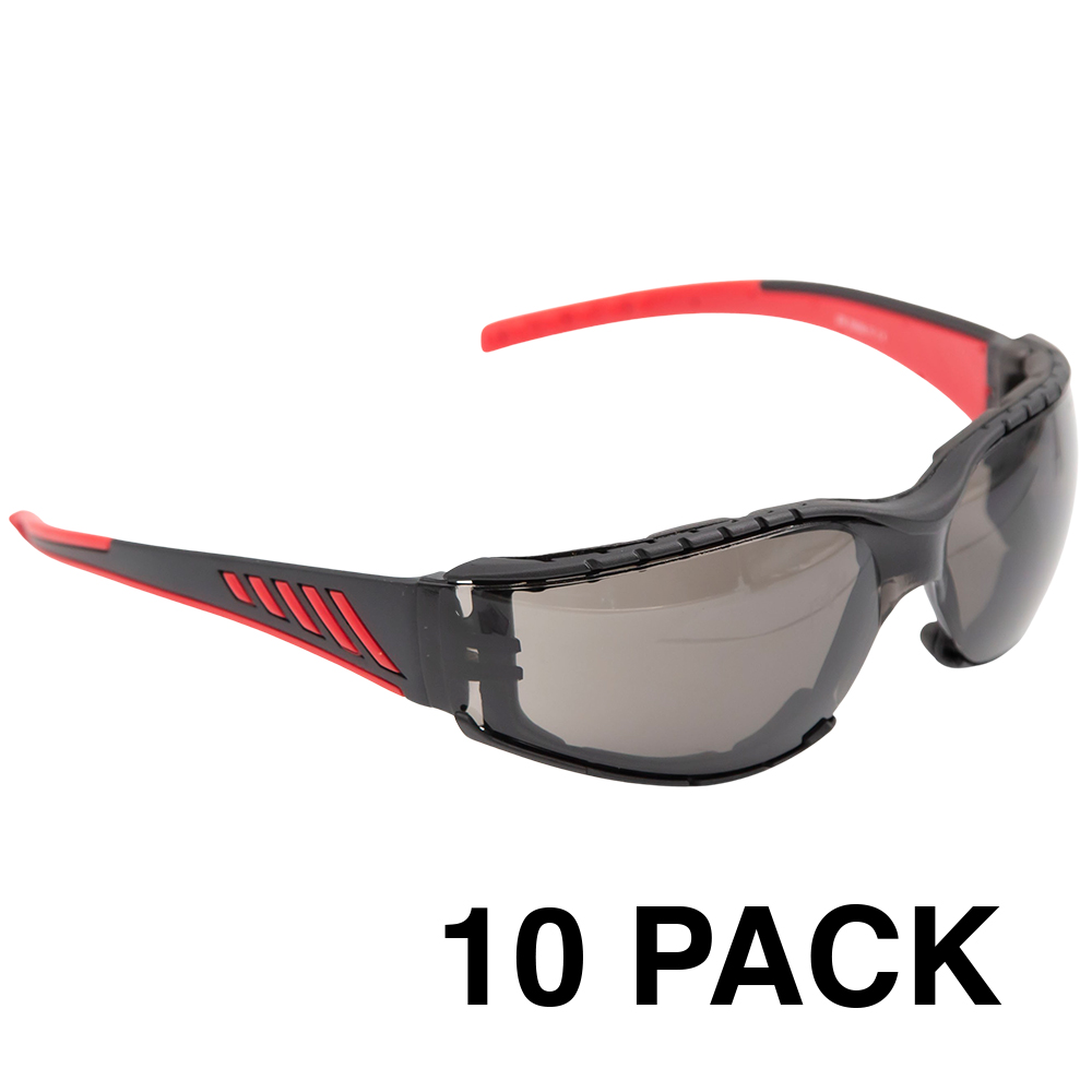 SAFETY GLASSES GREY (10 pack)