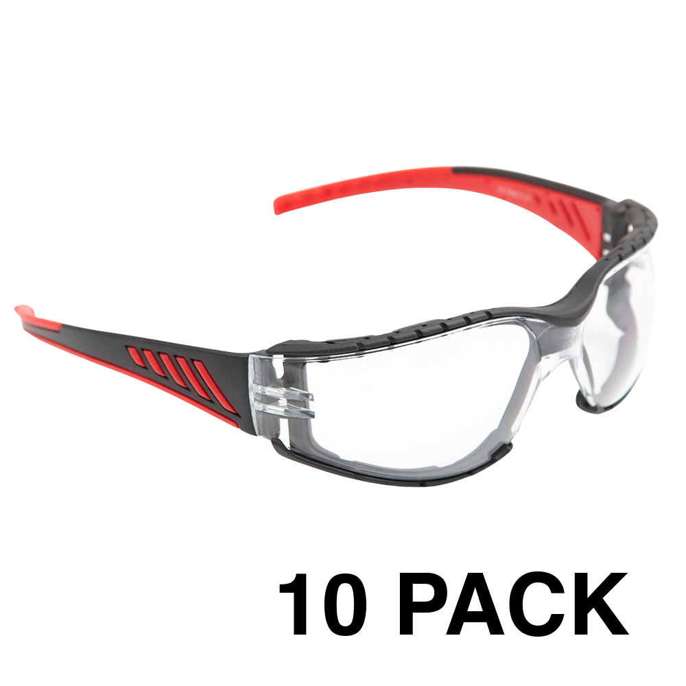 SAFETY GLASSES CLEAR (10 pack)