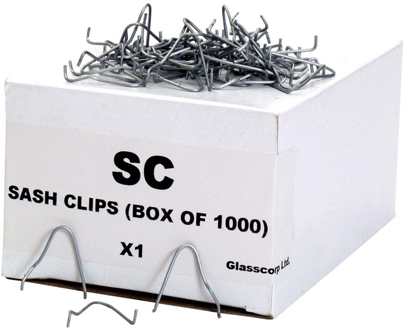 STEEL SASH GLAZING CLIPS (1000 pack)