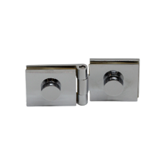 OFFSET HINGE CHROME - GLASS TO GLASS