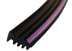 PVC WEDGE RUBBER PURPLE - 3mm