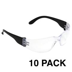 SAFETY GLASSES CLEAR - 10 pack