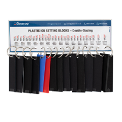 SAMPLE CARD - PLASTIC IGU SETTING BLOCKS