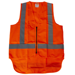 ORANGE SAFETY VEST - X LARGE