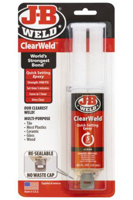 JB Weld Clear-Weld 25ml Epoxy