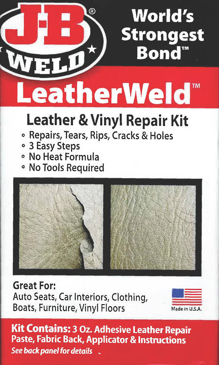 J-B Weld Leatherweld Leather & Vinyl Repair KIT Repairs Leather