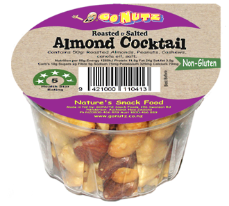 Almond Cocktail Tub  50g - 12 Ctn