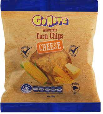 Corn Chips Wholegrain Cheese GF 38g - 24 units