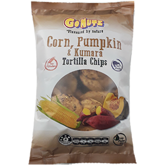 Corn, Pumpkin & Kumara Tortilla Chips 150g - 12 Units