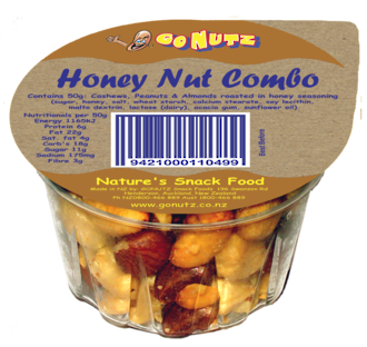 Honey Nut Combo Tub 50g - 18 Ctn