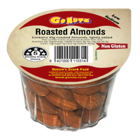 Almonds Roasted Salted Tub 45g - 12 Tray