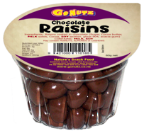 Handy Candy Chocolate Raisins Tub 60g - 12 Units
