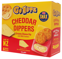 Dippers Savoury Crackers & Cheese 144g - 12 Multipack