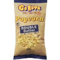 Popcorn Double Butter GF 100g bag - 9 Units