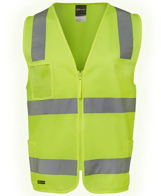 6DNSZ Hi Vis (D+N) Zip Safety Vest