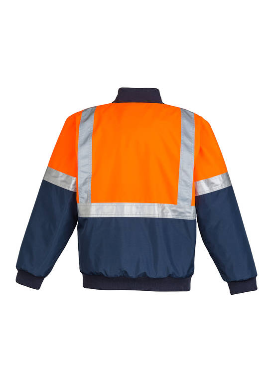 ZJ351 Mens HI Vis Quilted Flying Jacket
