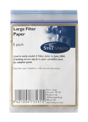 Z Filter Paper large  5 pk
