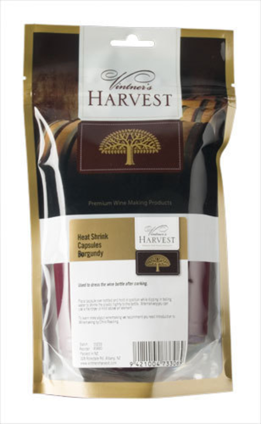 Vintner's Harvest Heat Shrink Capsules - Burgundy x30 image 0