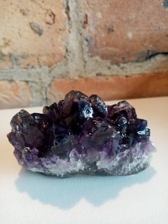 Amethyst crystal rock