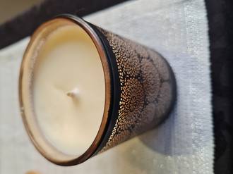 Mosaic soy fragrant candle