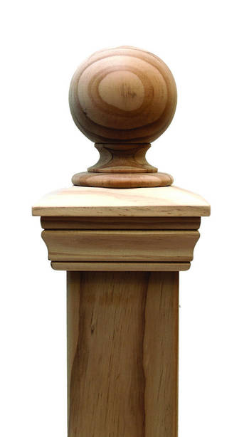 Replica BALL 45 series post cap to suit 100x75 Rough Sawn Posts