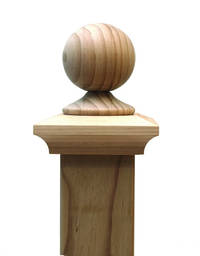 Classic BALL post top to suit 100x75mm posts