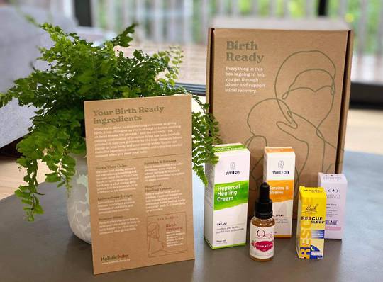 Birth Ready Gift box, a calming combination of premium items for labour and recovery.
