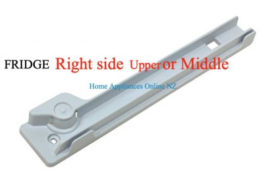 Bosch Fridge Side rail slide right top or MID KAN56V10AU, KAN58A40, KAN58A70, KAN58A50 ***45987