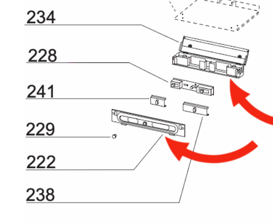 Classique Rangehood Switch only rear and front Covers CLH600SS,