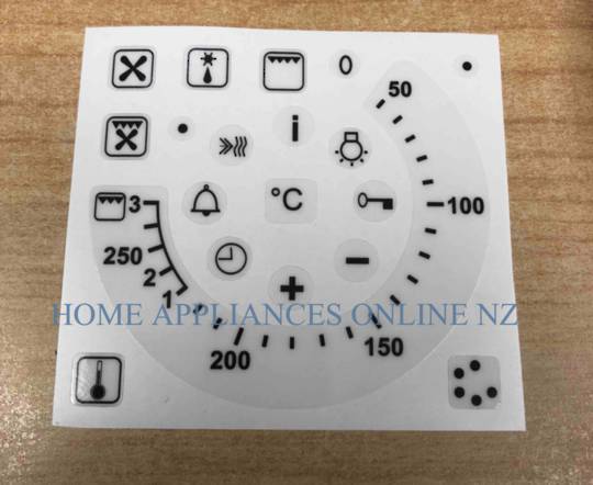 Oven Control panel Decal Sticker label 33,