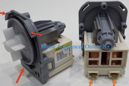 Universal Washing machine or Dishwasher Drain Pump Separate electrical plug socket type 2,