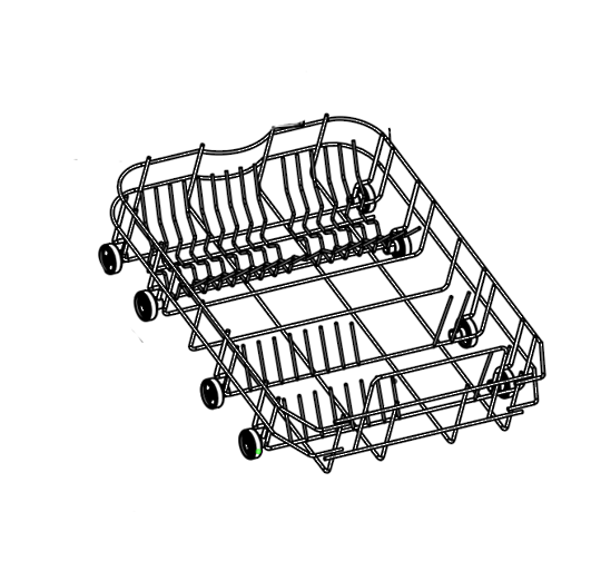 Baumatic Dishwasher lower Basket BKDw45w, BKDW45SS,
