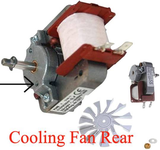 Smeg Oven cooling Fan Motor sa386wh, INTAKE FAN V220-240 WALL OVEN Build before 01/12/06 *50019